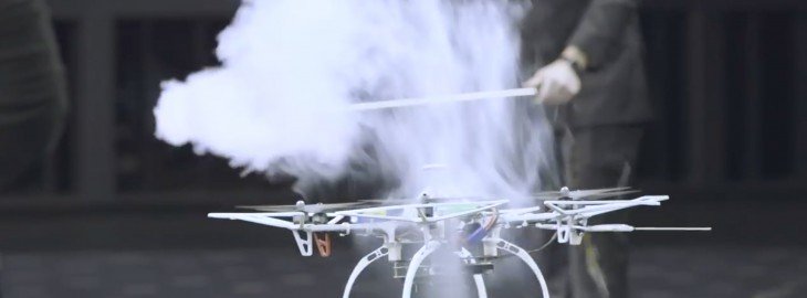 Drone in Wind Tunnel