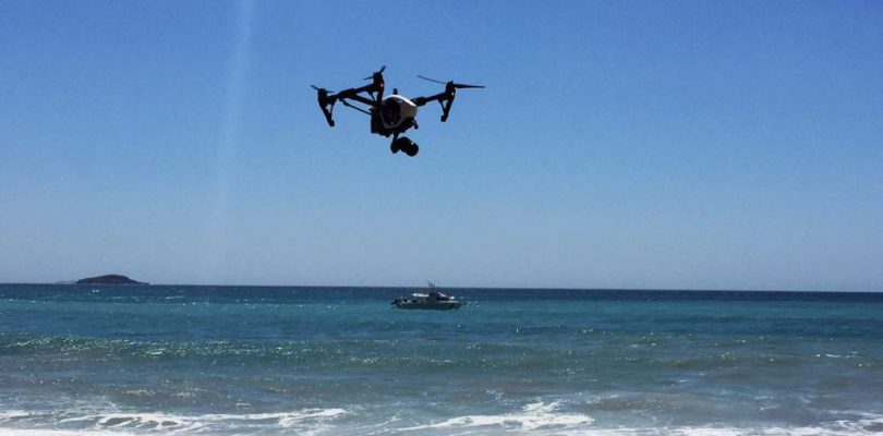 Drone Over Ocean