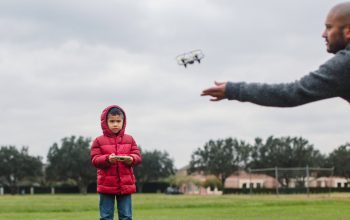 Kid Flying Drone