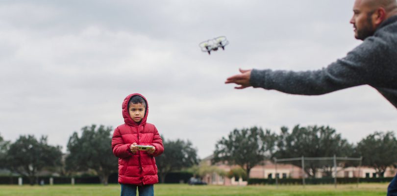 Kid Flying Drone