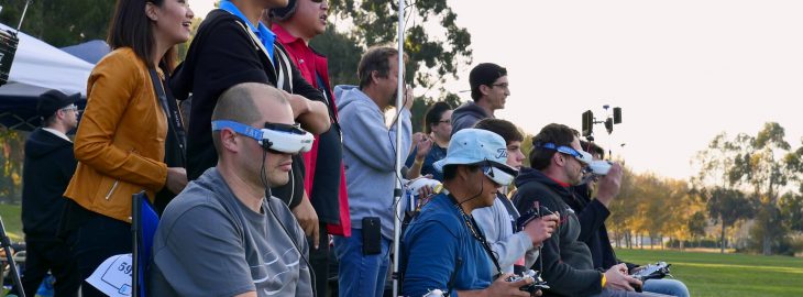 Drone Racing In Park